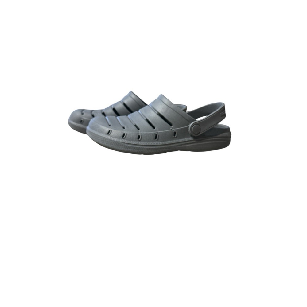 Rugged Shark Mens Clogs Shoes Size 8 Non-Marking Gray Comfort Slide On